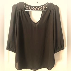 Sheer Black Blouse